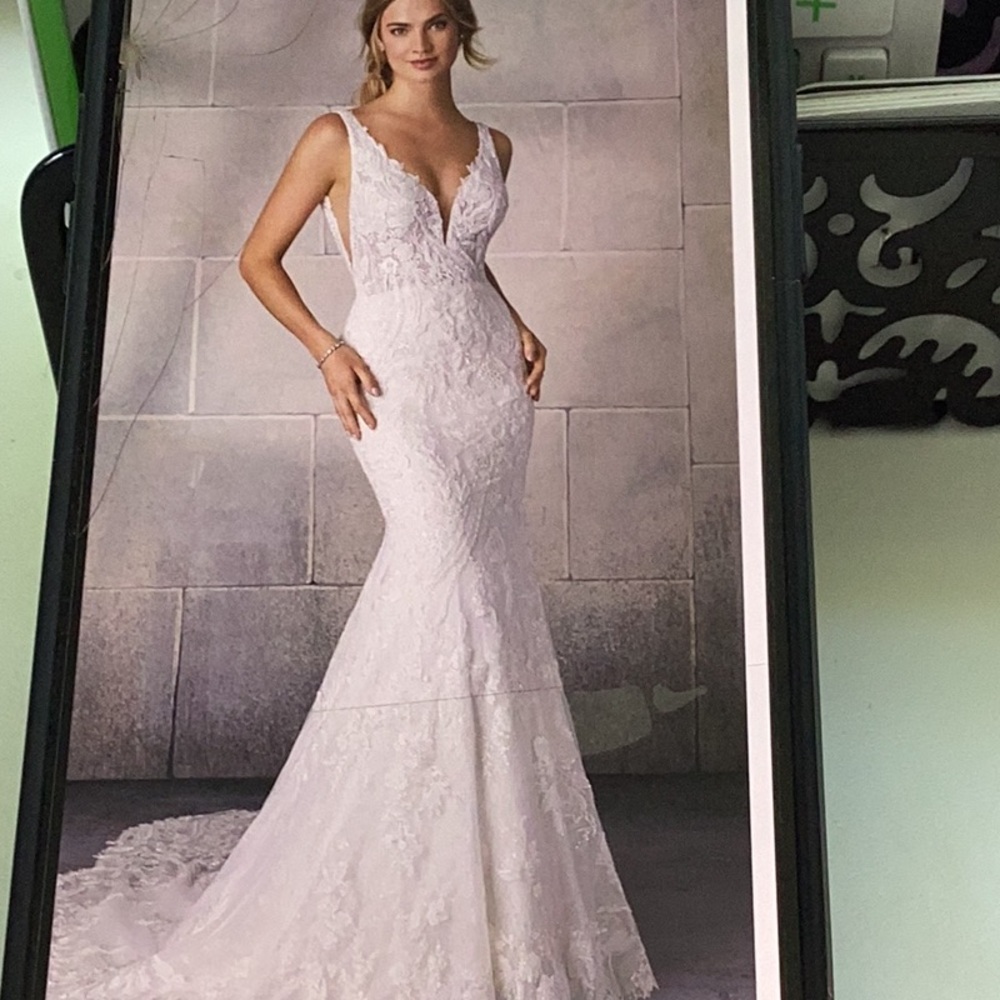 Morilee, 2123, size 14, ivory